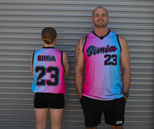 Basketball Jersey Pink/Blue